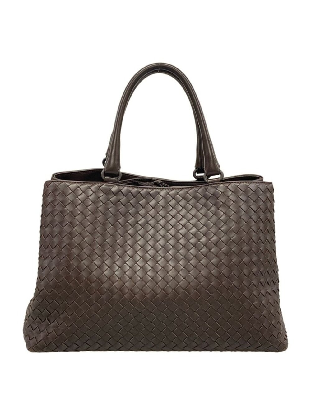 Bottega Veneta Tote Bag Intrecciato Dark Brown Leather